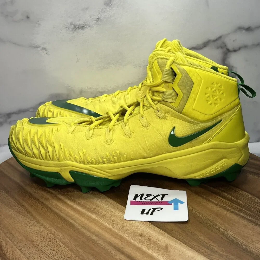 Men’s 16-Nike Force Savage Pro Shark PE Oregon Ducks PLAYER ISSUE SAMPLE Cleats